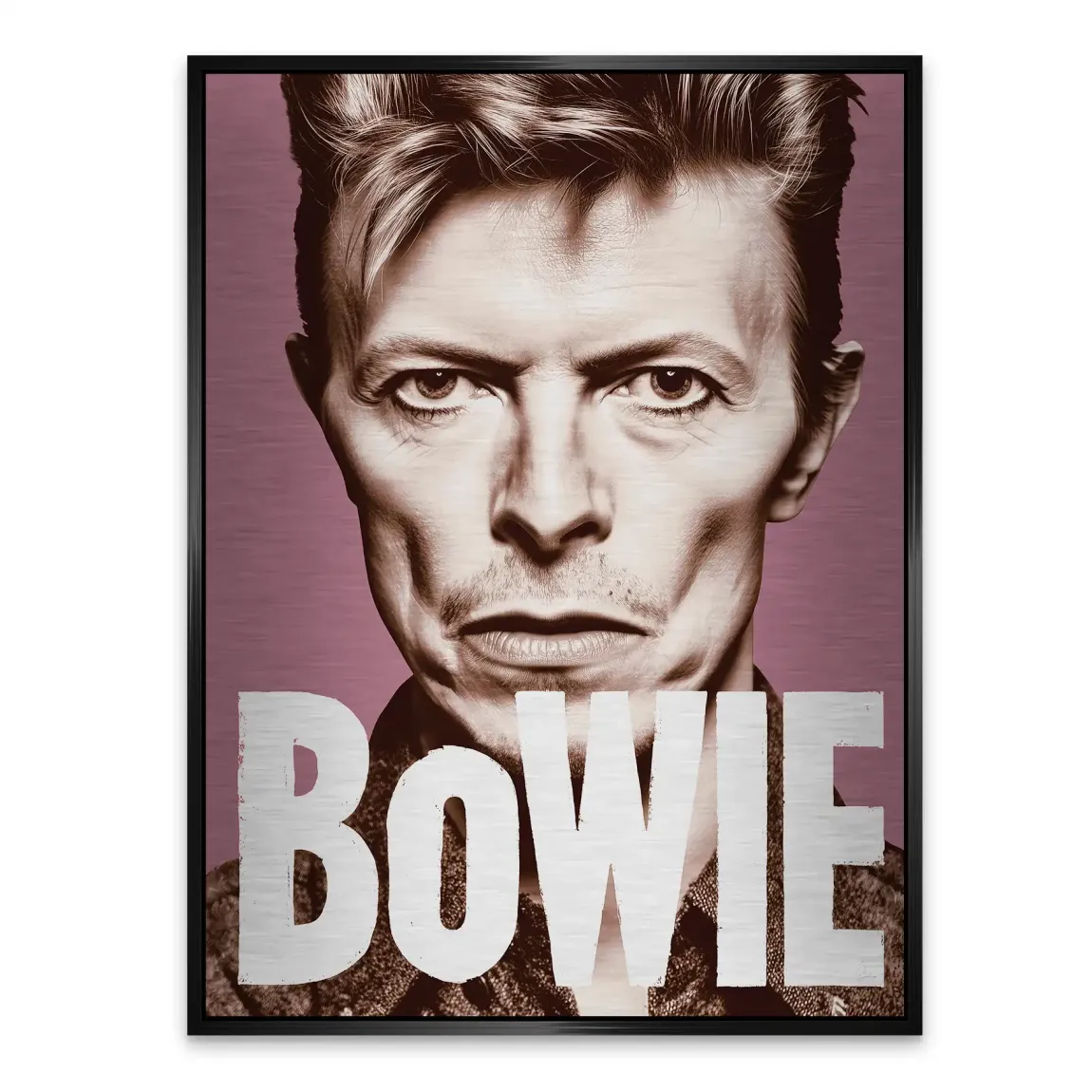 Starman Portrait Bowie Alu Gebürstet Bild