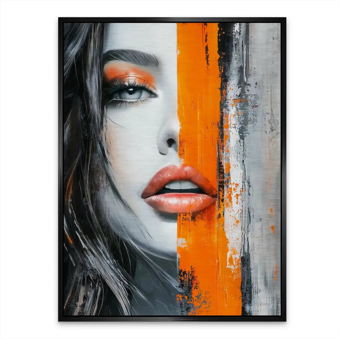 Orange Beauty Nr.2 Aludibond Gebürstet INGALERIE