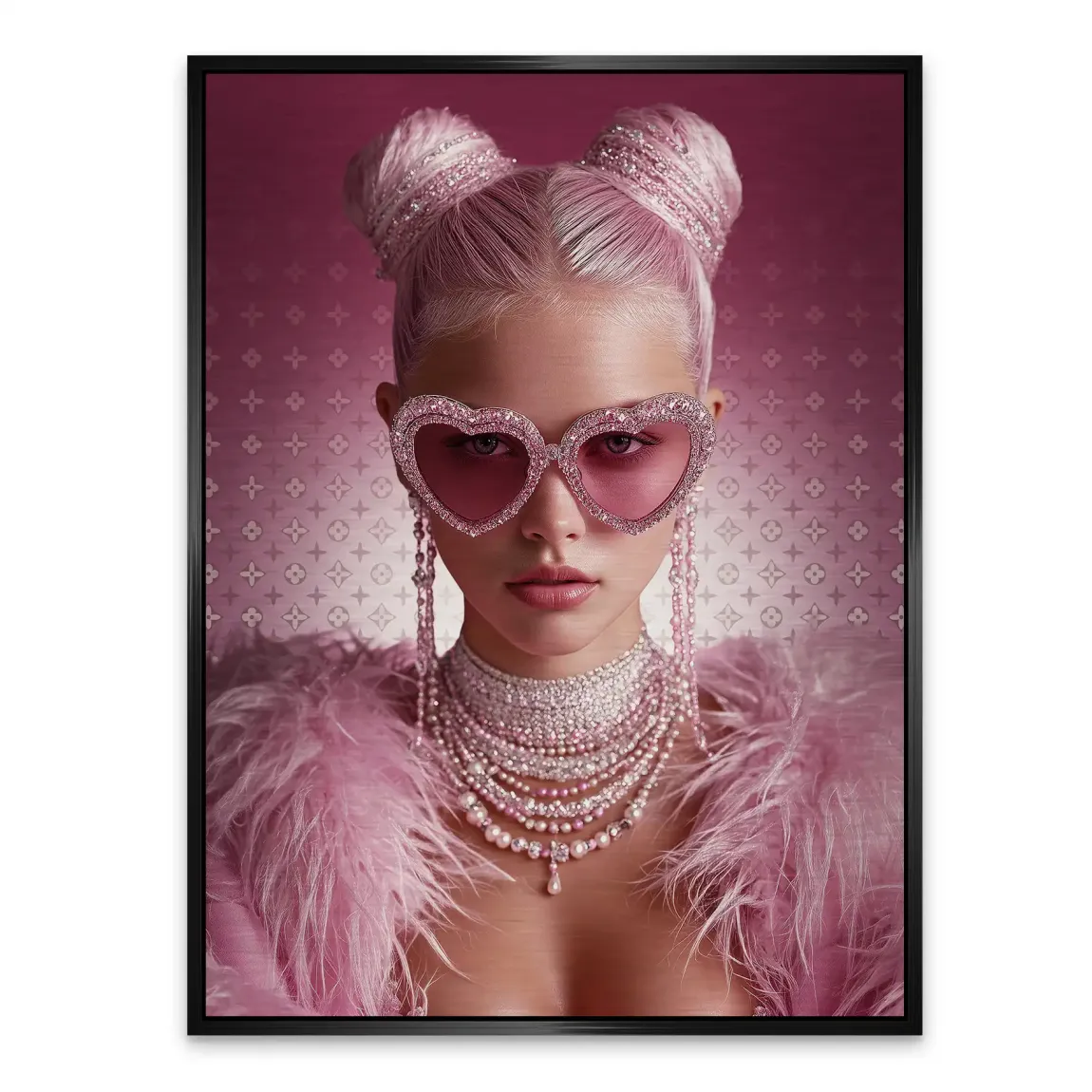 Glamour Girl Alu Gebürstet Bild