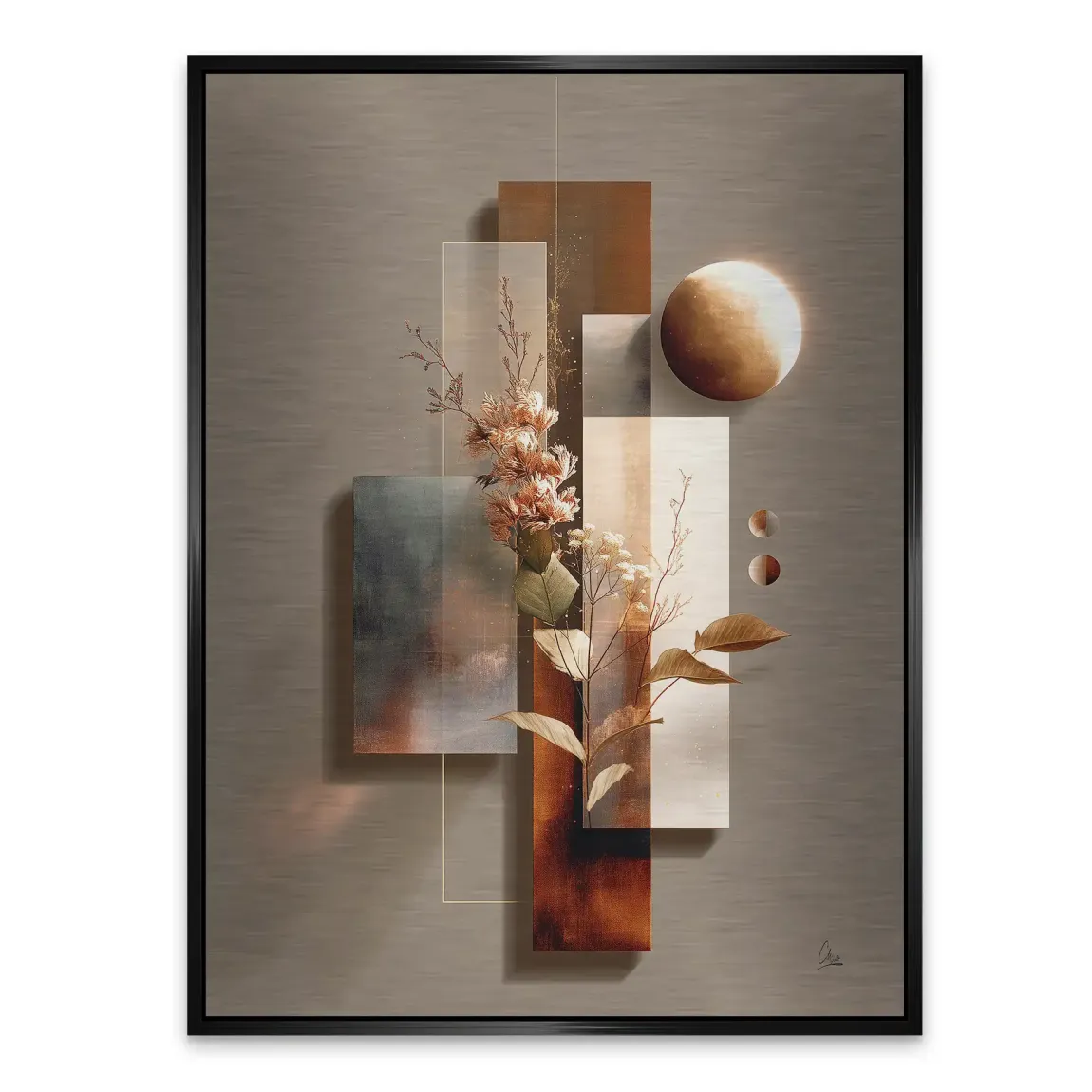 Celestial Bloom Harmony Alu Gebürstet Bild