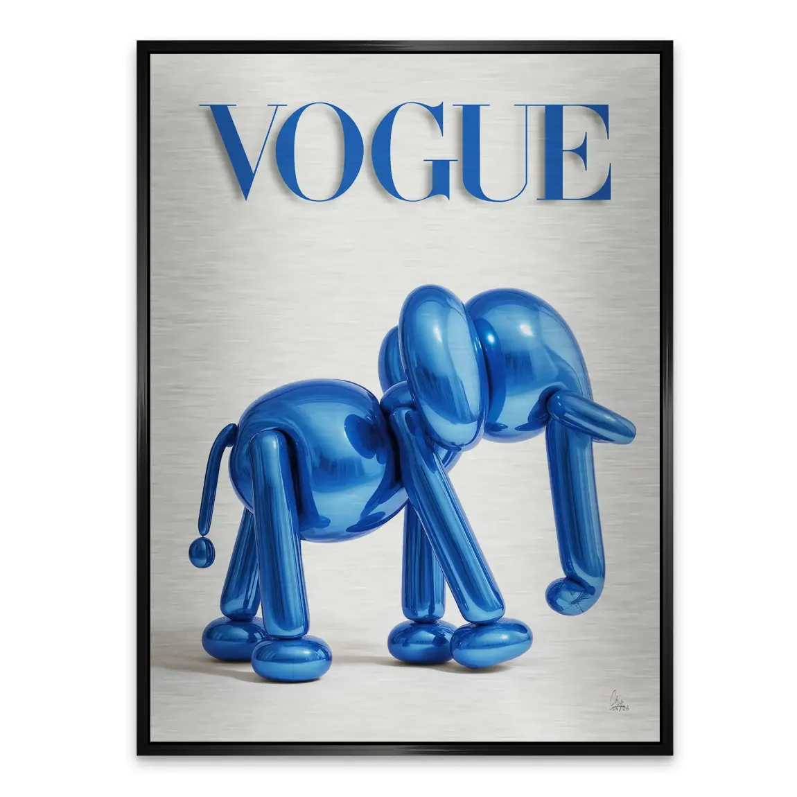 Ballon Elefant Chic Aluminiumbild gebürstet