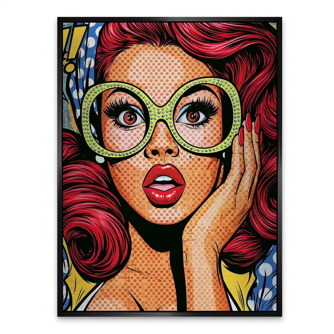 Pop Art Diva Aluminiumbild gebürstet