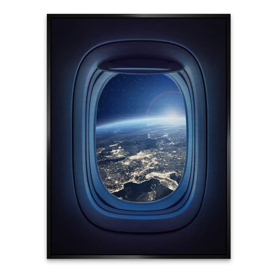 Flugzeugfenster Orbit Alu Gebürstet Bild