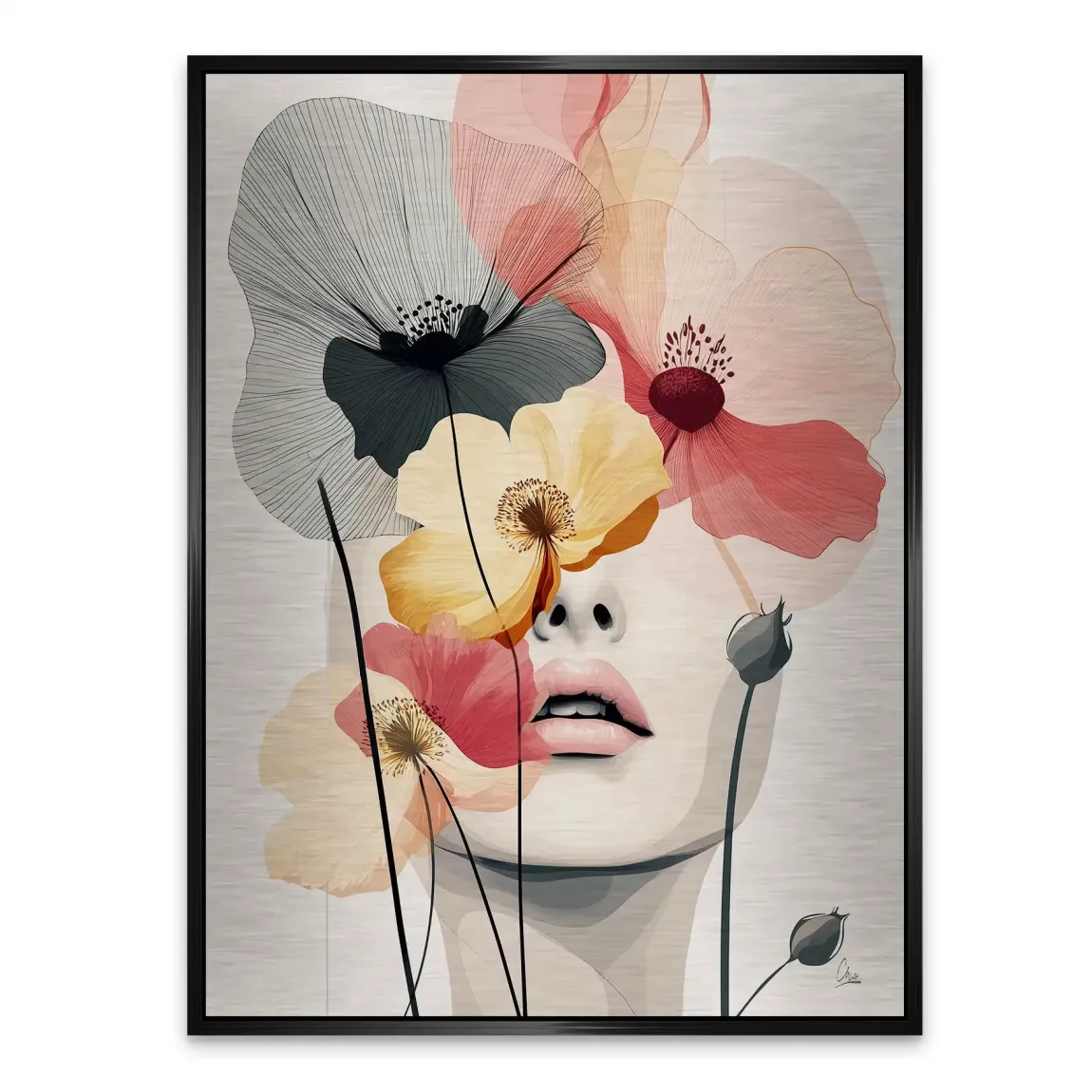 Floral Dream Alu Gebürstet Bild