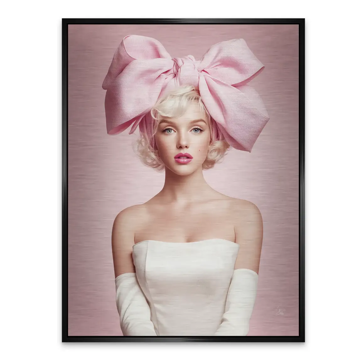 Marilyn Monroe Rosé Alu Gebürstet Bild