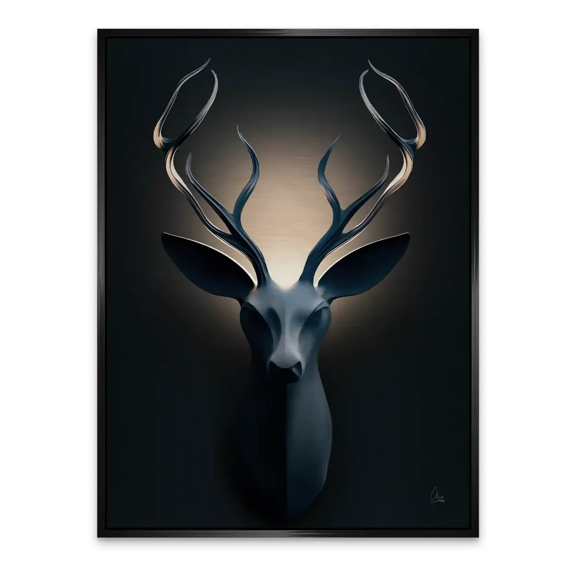 Majestätischer Hirsch Alu Gebürstet Bild