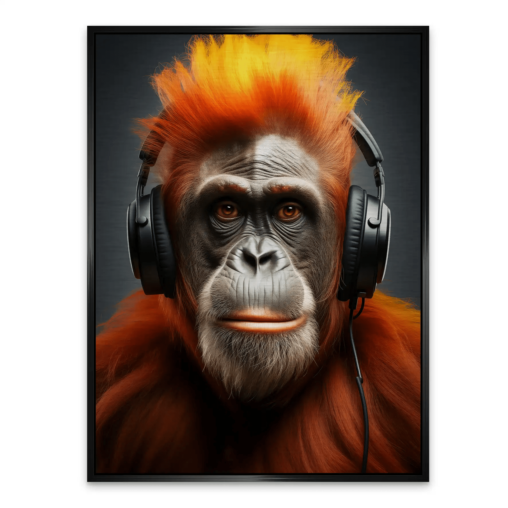 Music Monkey Aludibond Gebürstet INGALERIE