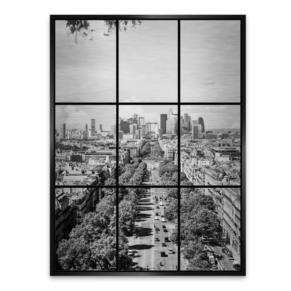 Skyline Avenue Paris Alu Gebürstet Bild