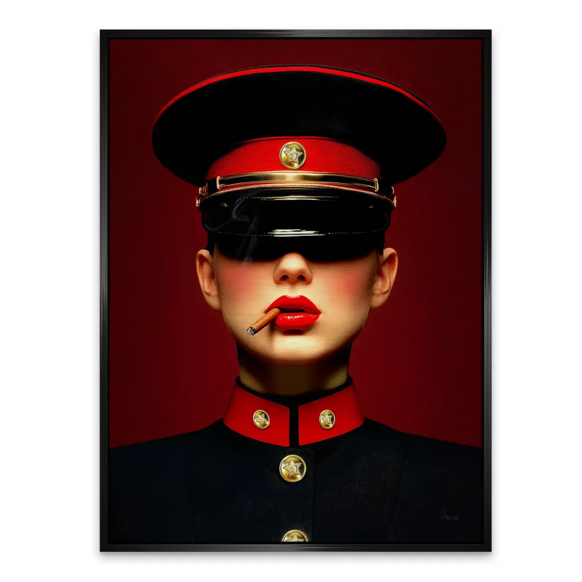 Russian Girl Alu Gebürstet Bild