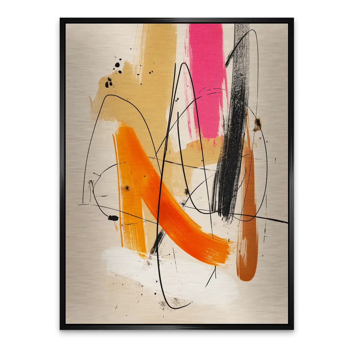 Freie Dynamik Abstrakt Alu Gebürstet Bild