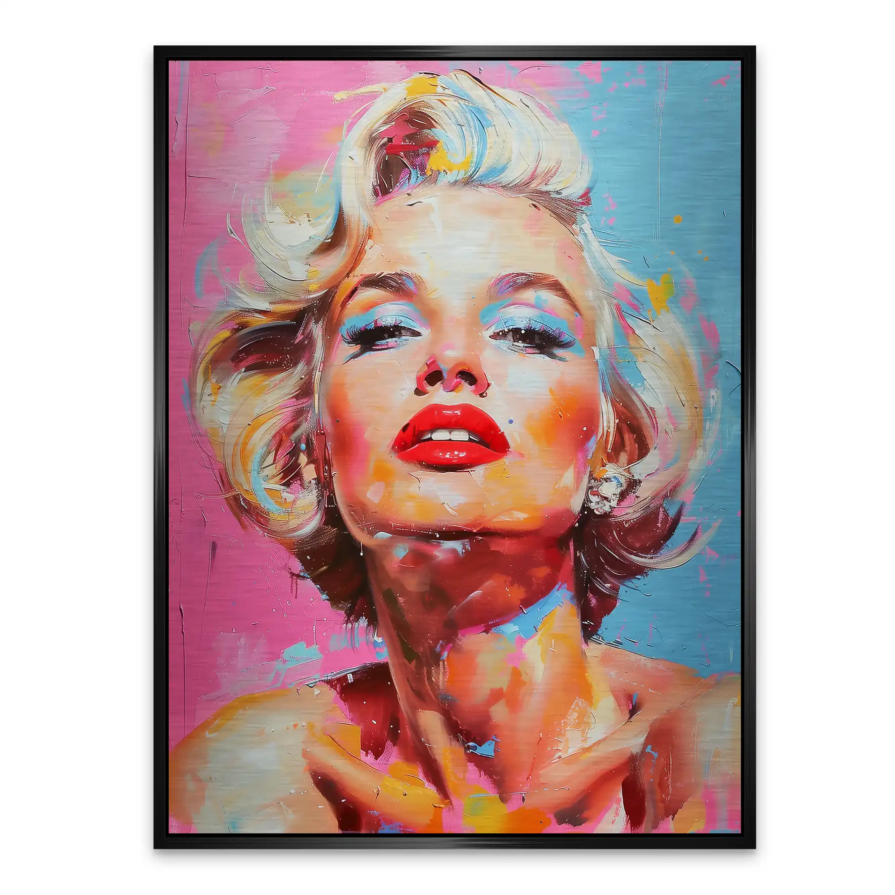 Marilyn Monroe Color Style Aludibond Gebürstet INGALERIE