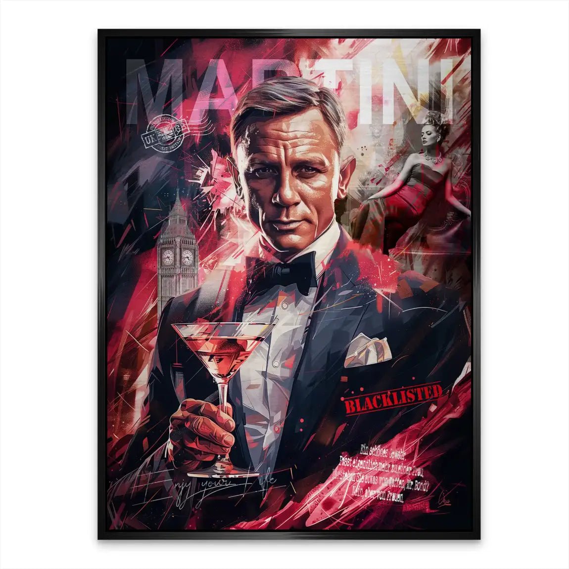 Bond Martini Style Aludibond Gebürstet INGALERIE