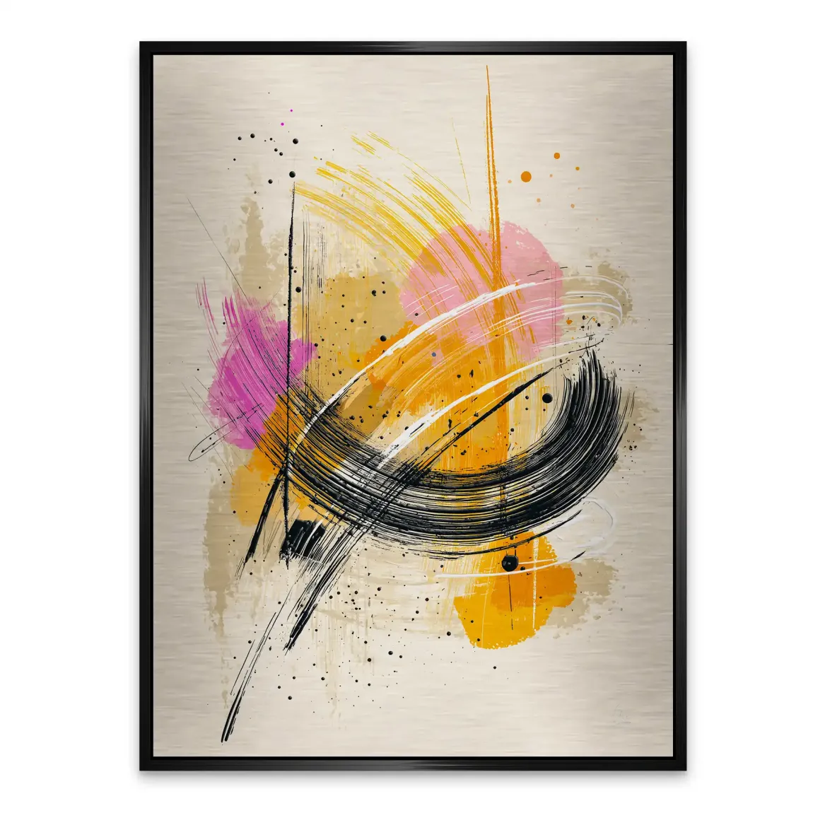 Modern Energie Abstrakt Alu Gebürstet Bild