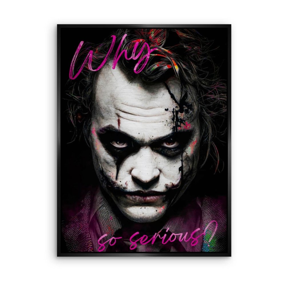 Joker Serious Style Aludibond Brush Bild INGALERIE