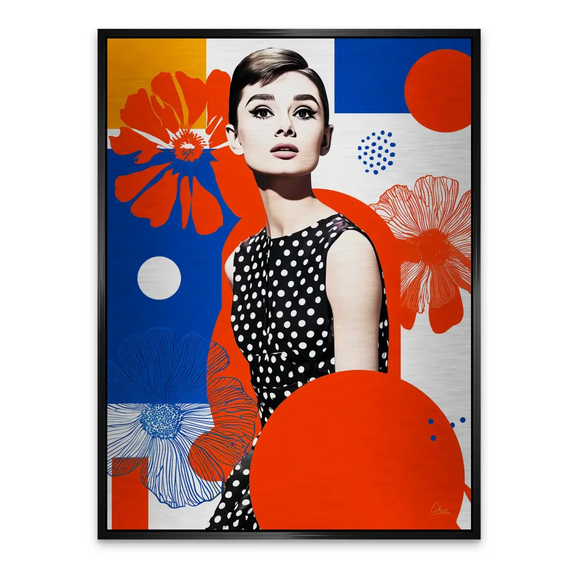 Audrey Hepburn Mod Muse Edition Aludibond Gebürstet INGALERIE