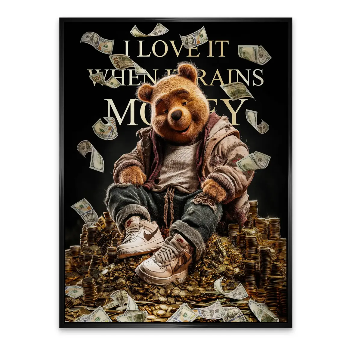 Winnie Puuh Rich Dreams Aludibond Gebürstet INGALERIE