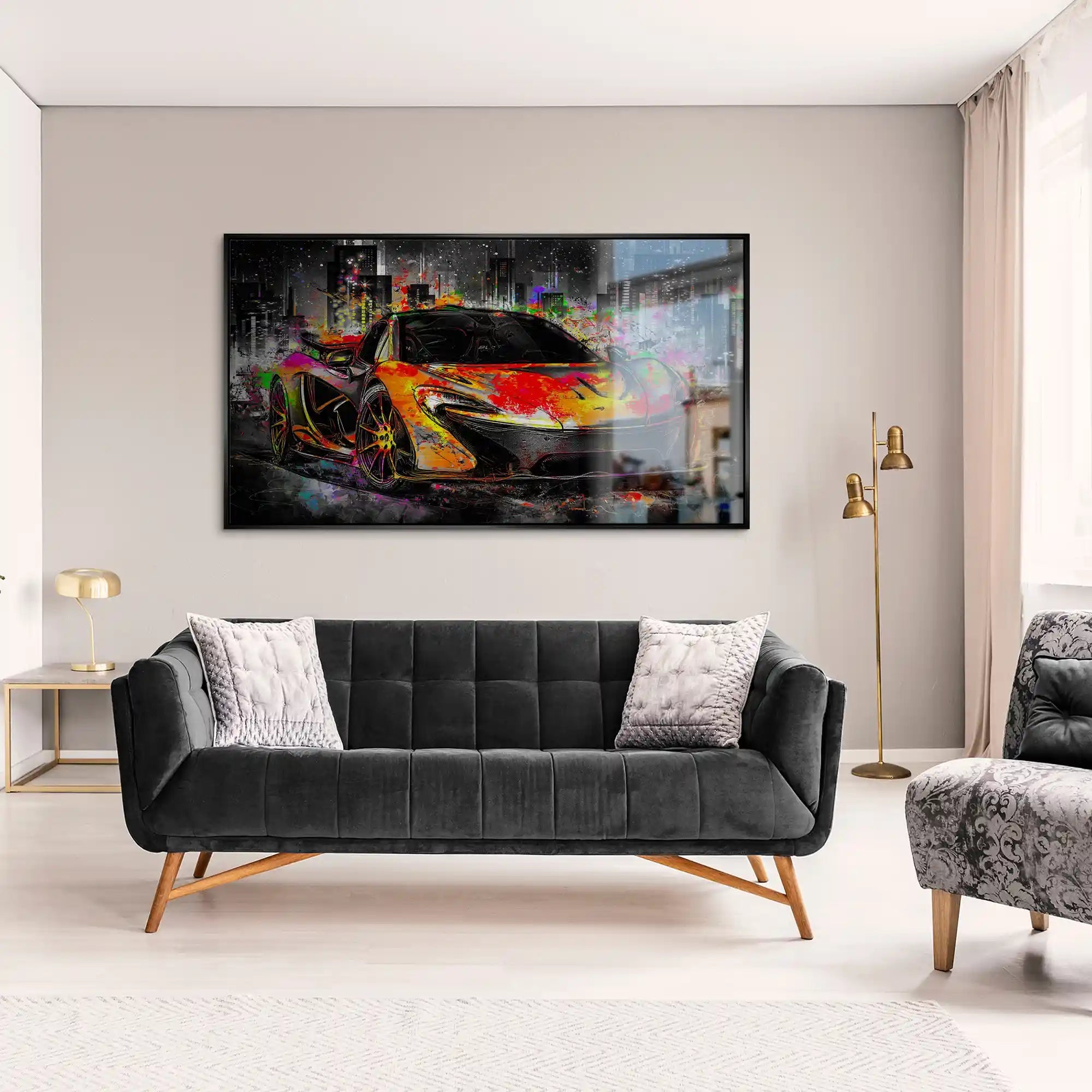 McLaren Pop Art Style Alu Gebürstet INGALERIE