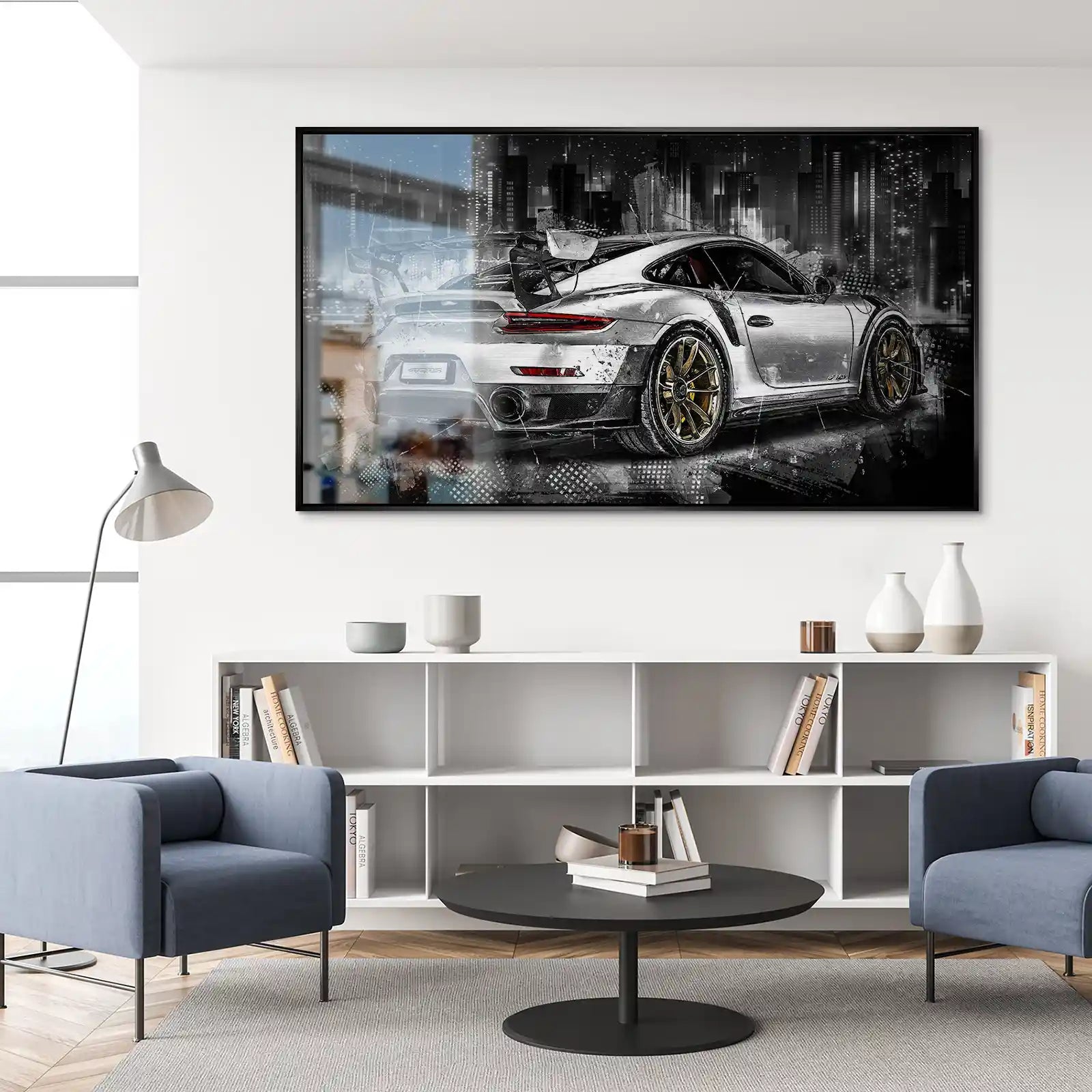 Porsche GT2 RS Abstrakt Alu Gebürstet INGALERIE