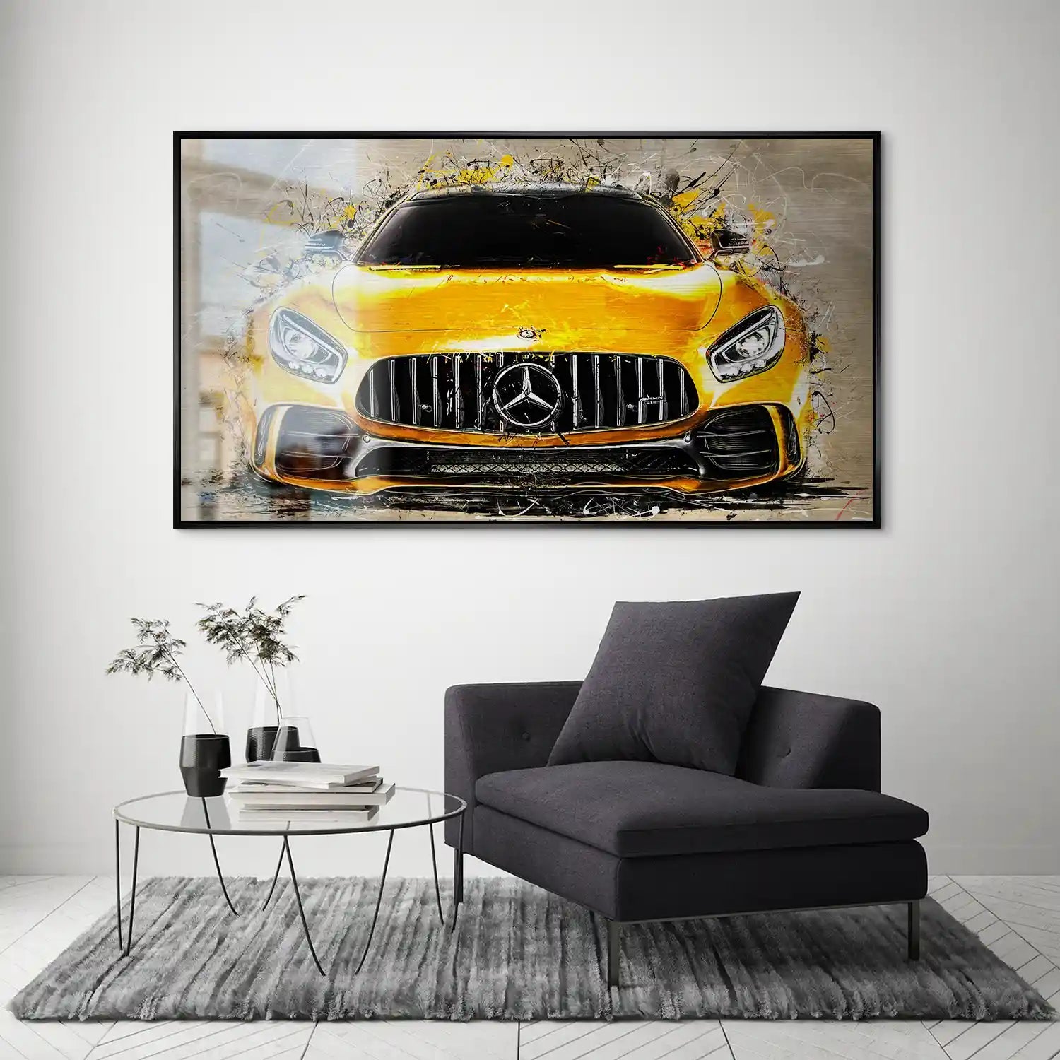 Mercedes AMG GT Retro Style Style Alu Gebürstet INGALERIE