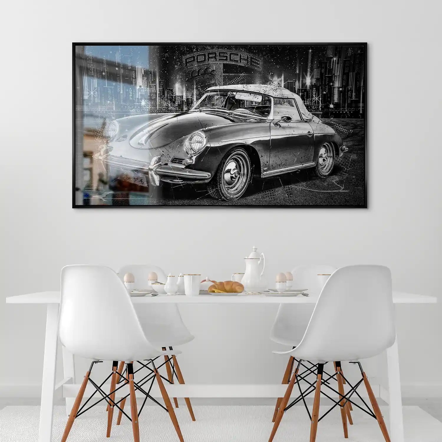 Porsche 356 Modern Alu Gebürstet Bild INGALERIE