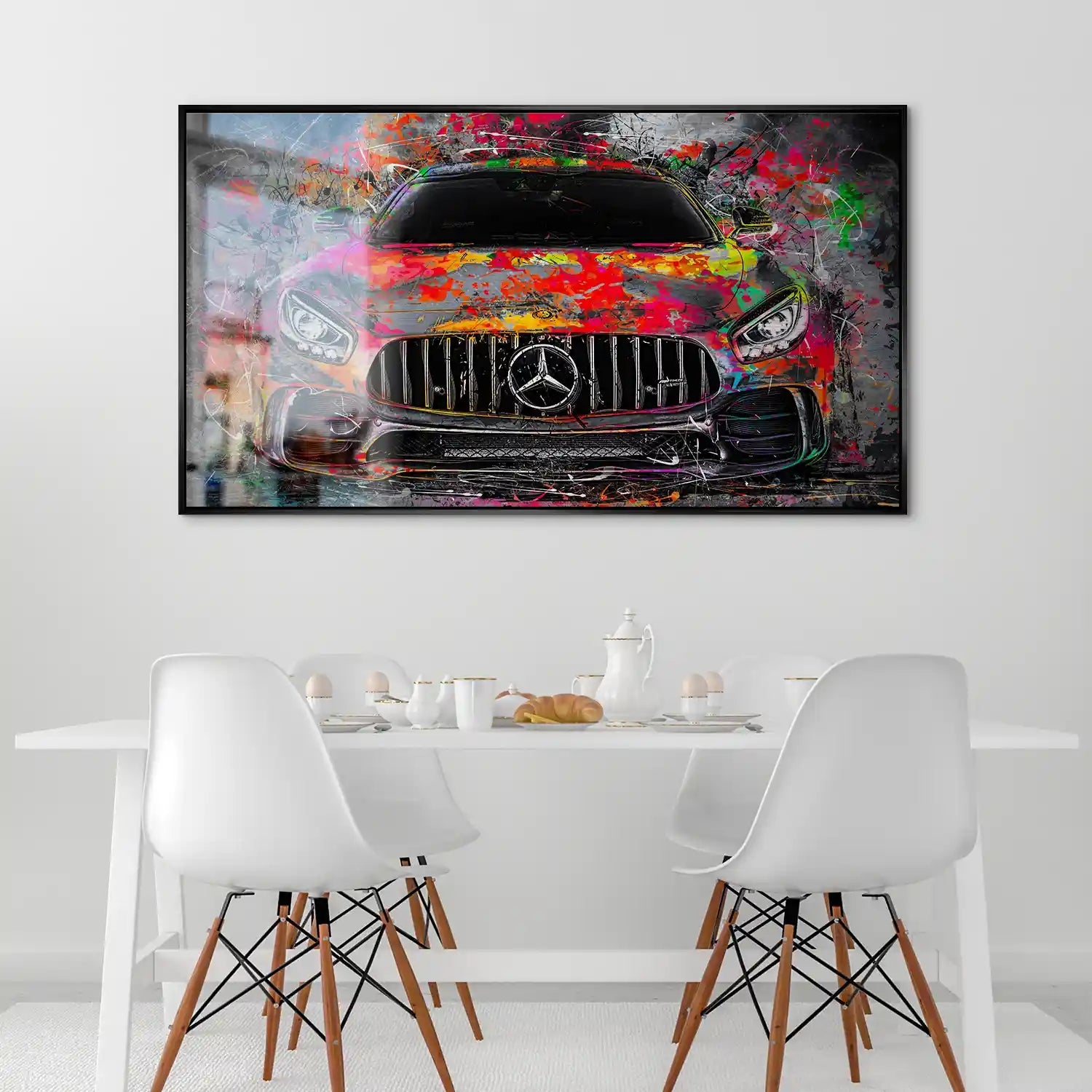 Mercedes AMG GT Pop Art Style Alu Gebürstet INGALERIE