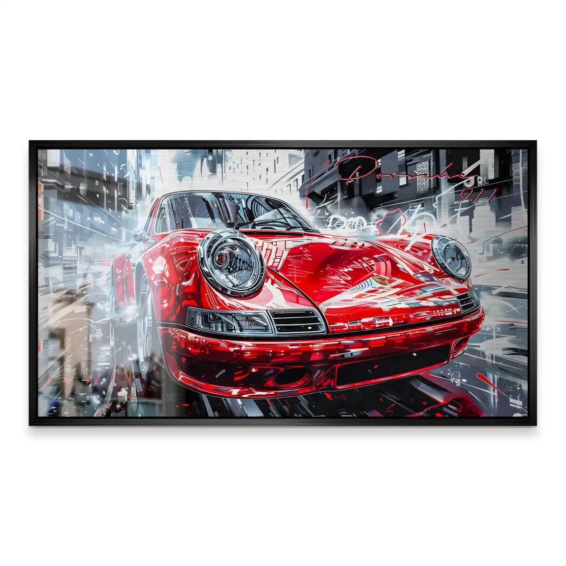 Porsche 911 Red City Alu Gebürstet