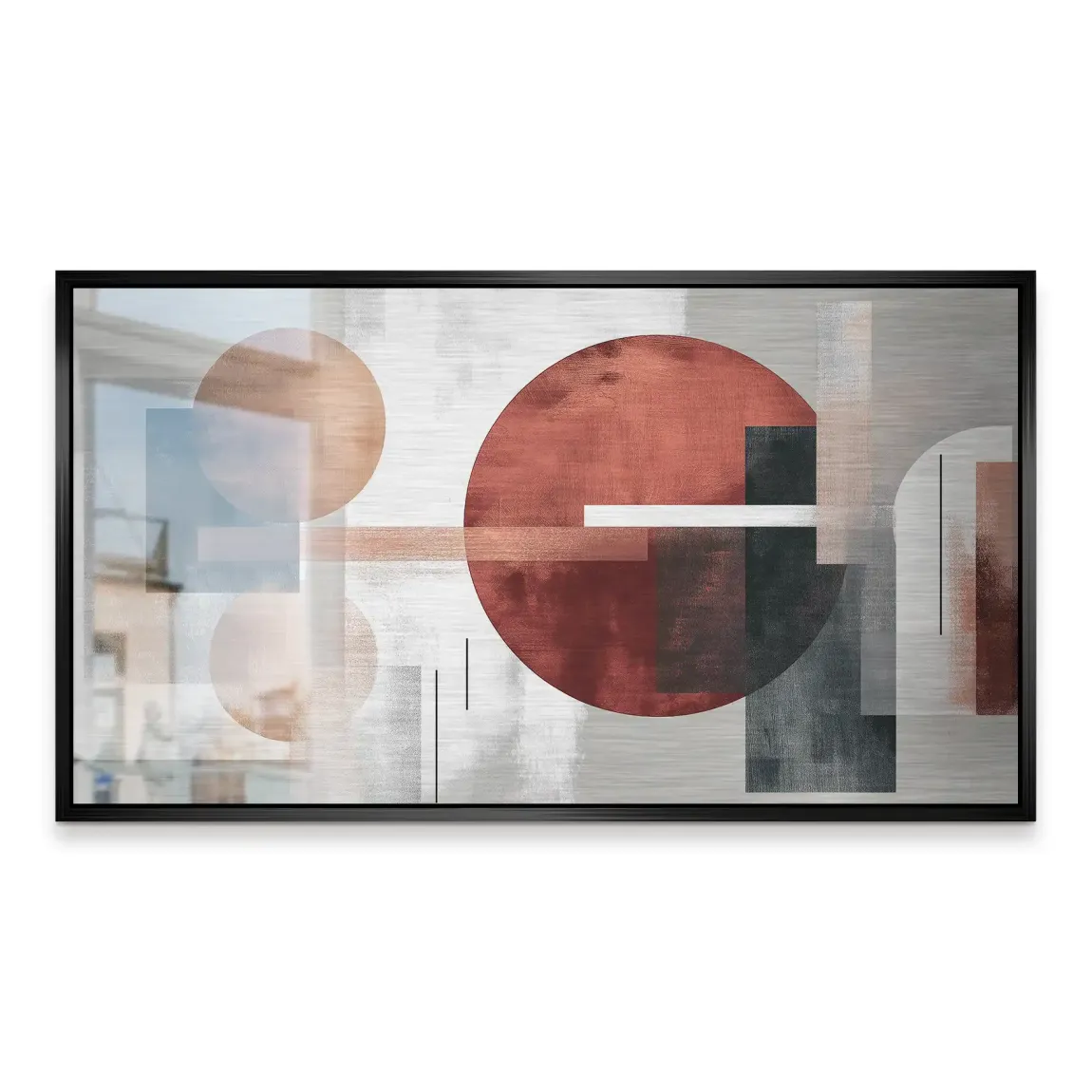 Abstrakte Geometrie Alu Gebürstet