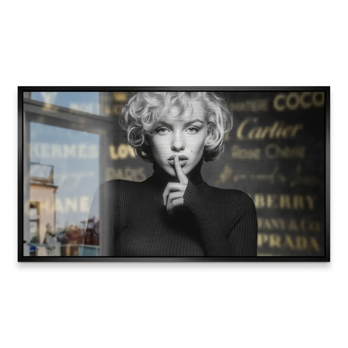 Marilyn Monroe Secret Glamour Alu Gebürstet