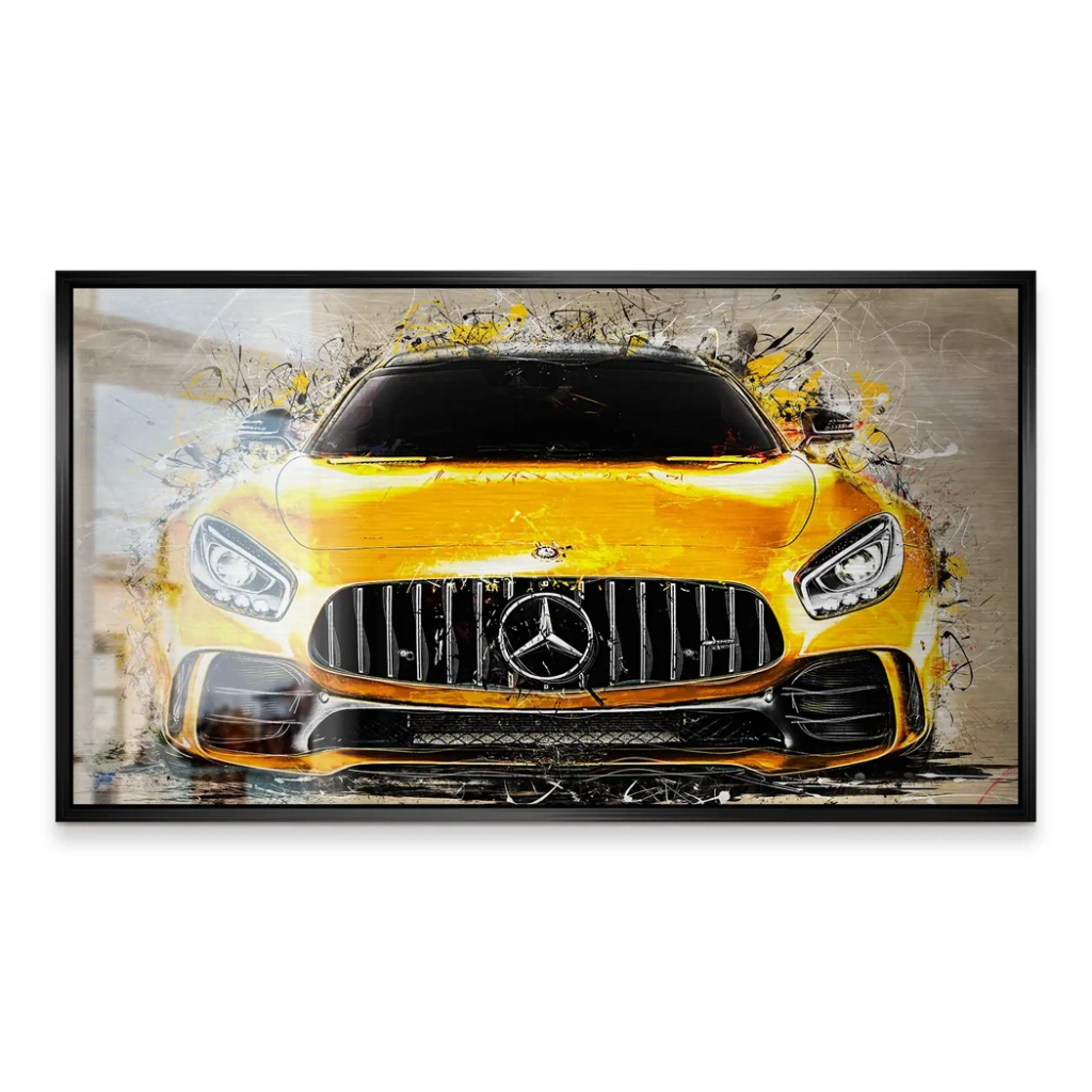 Mercedes AMG GT Retro Style Style Alu Gebürstet INGALERIE