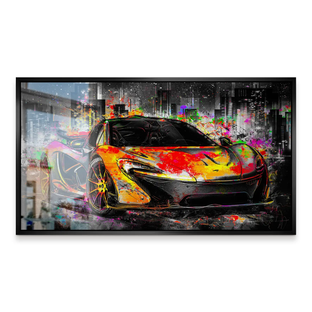 McLaren Pop Art Style Alu Gebürstet INGALERIE