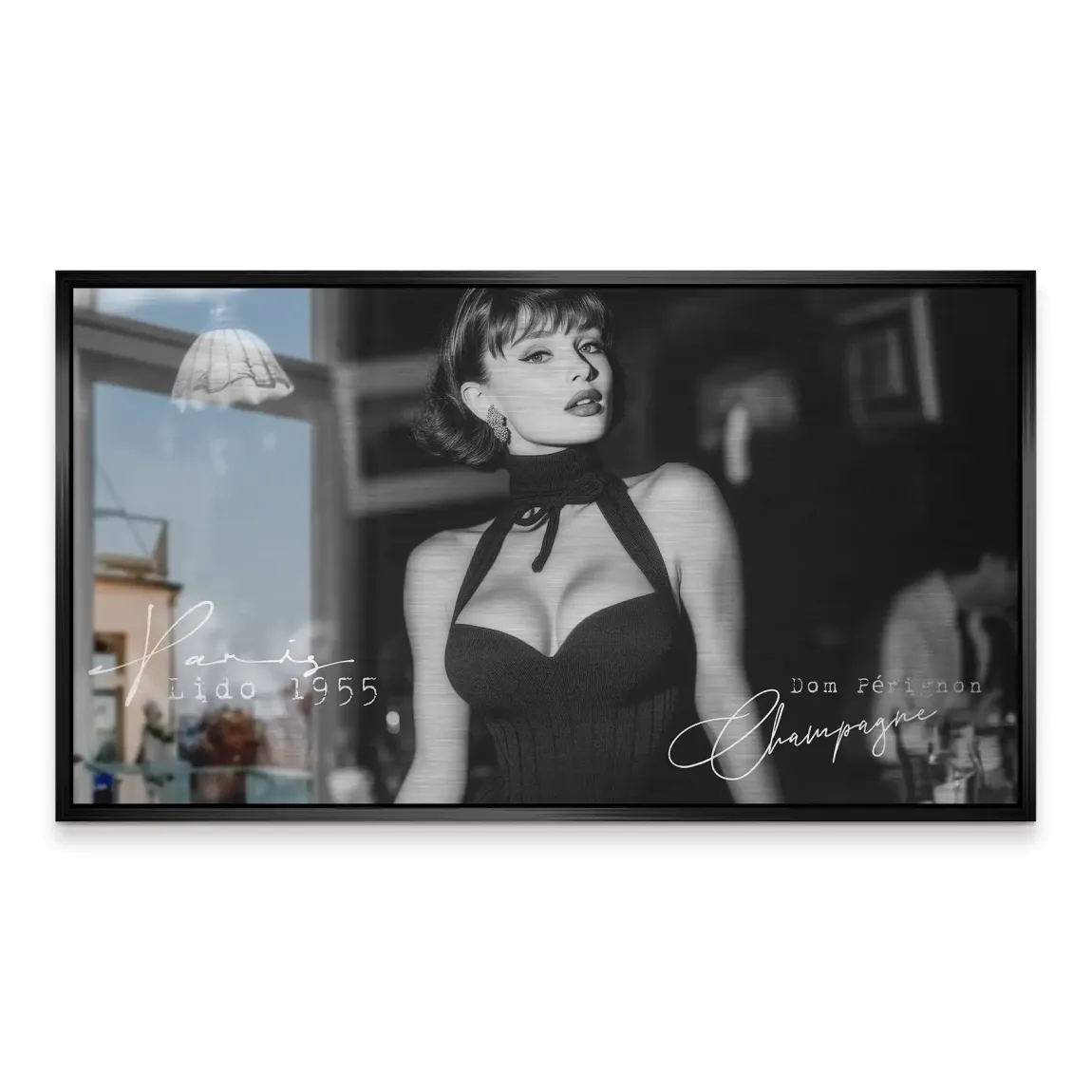 Audrey Hepburn Lido Bar Alu Gebürstet