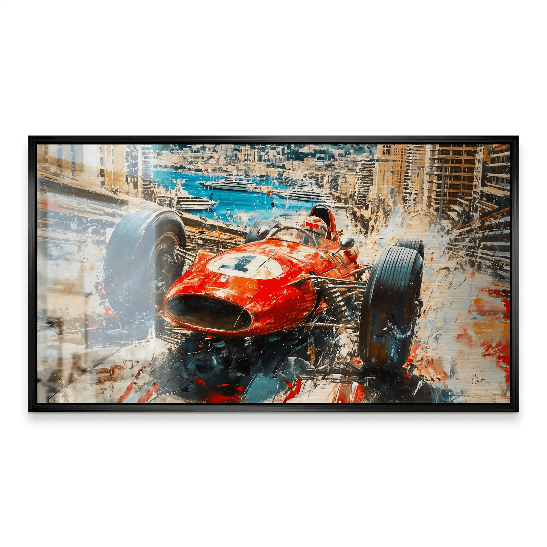 Monaco Formel 1 Retro Alu Gebürstet INGALERiE