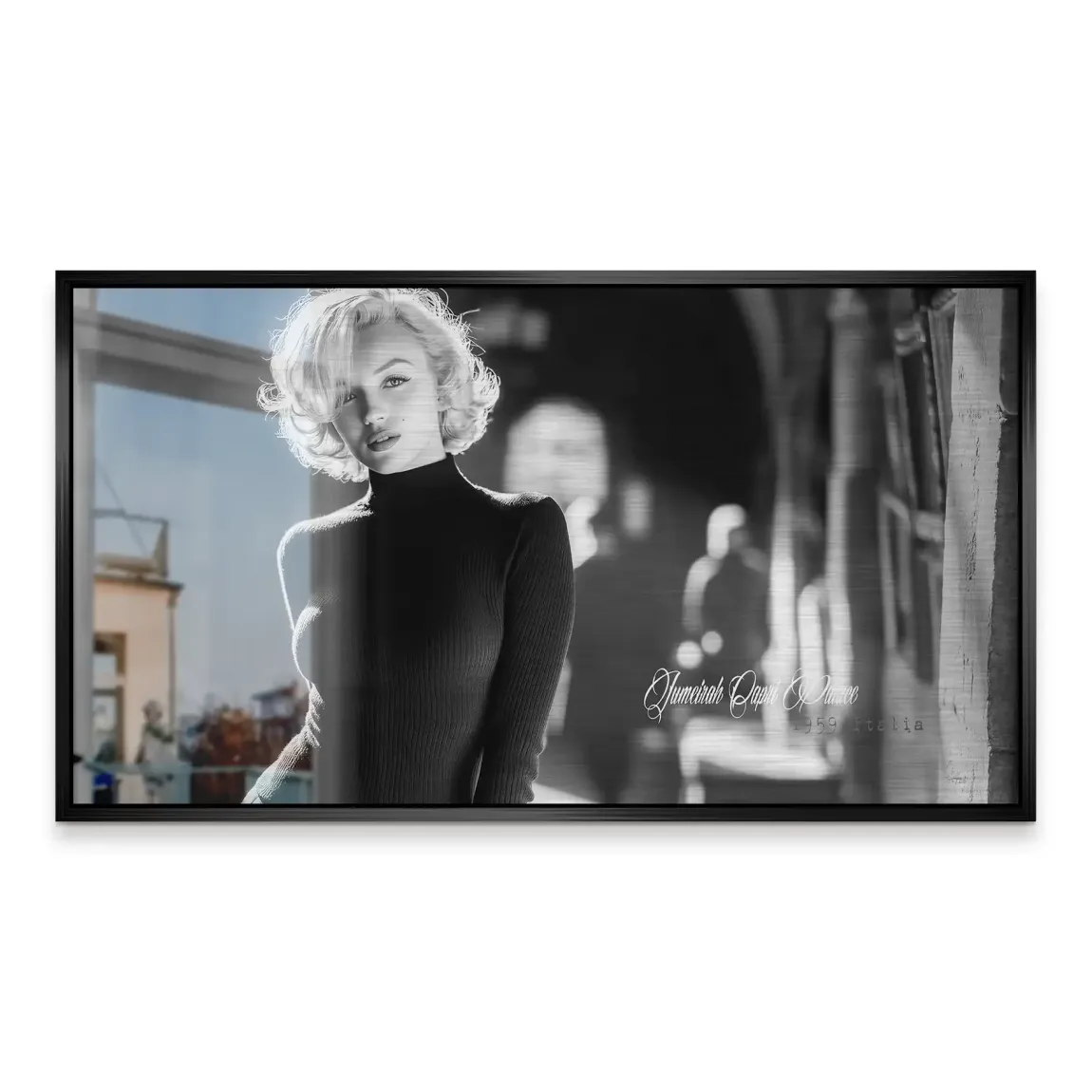 Marilyn Monroe Capri Aluminiumbild gebürstet