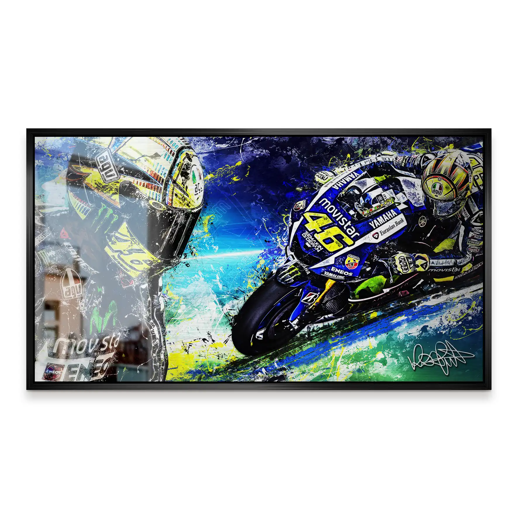 Rossi Moto Art Alu Gebürstet INGALERiE