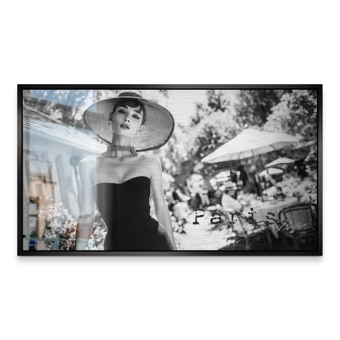 Audrey Hepburn Summer Style Alu Gebürstet