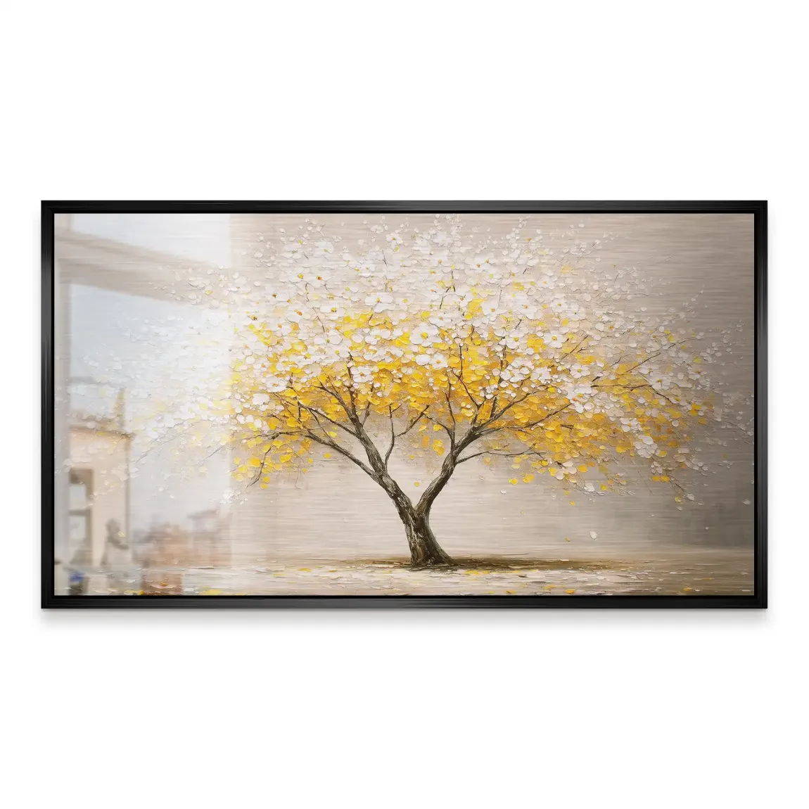 Golden Tree Art Alu Gebürstet