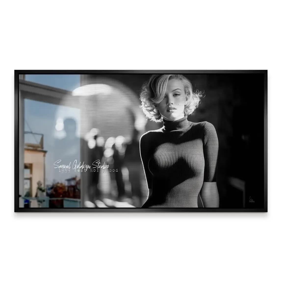 Marilyn Monroe Studio Aluminiumbild gebürstet