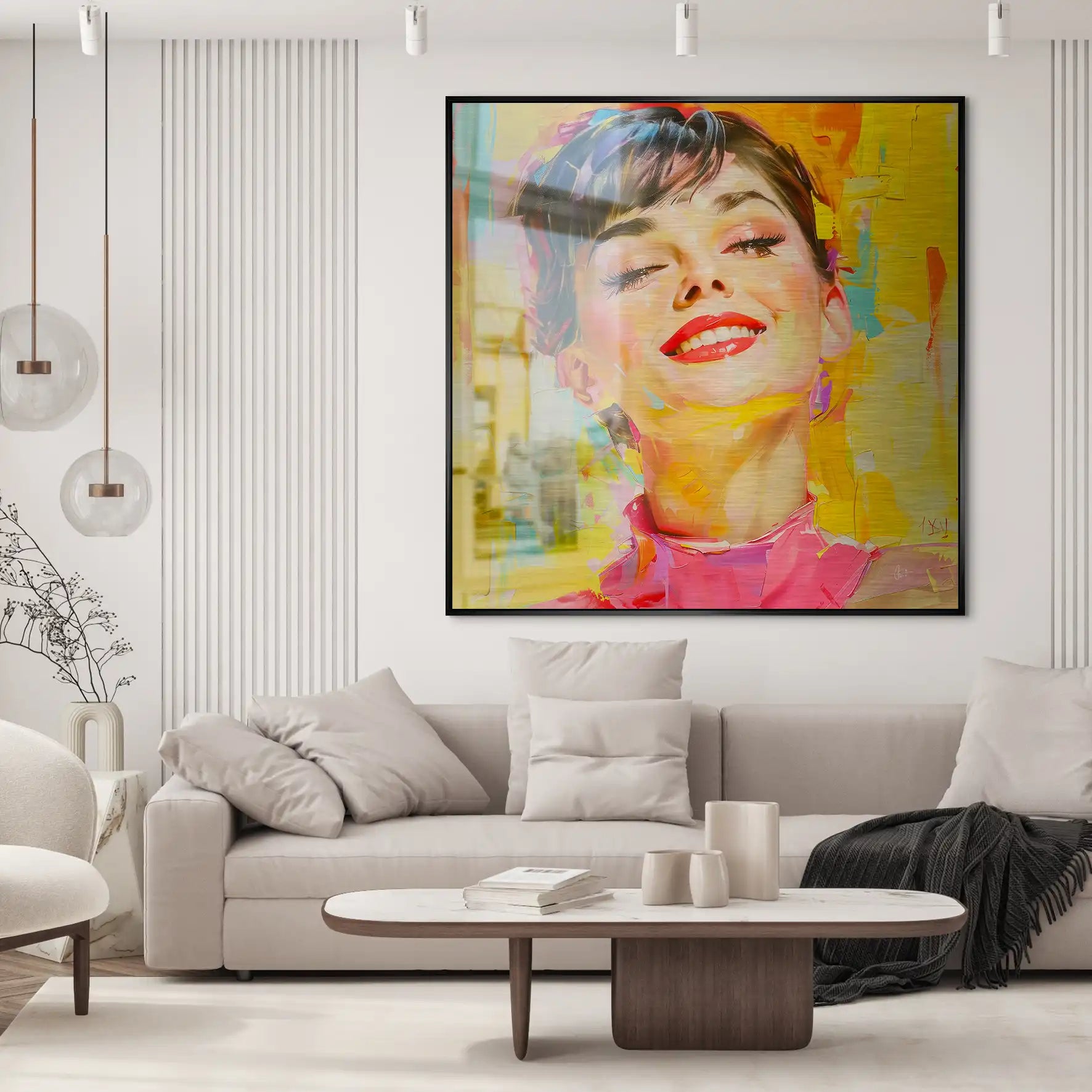 Audrey Modern Art Style Alu Gebürstet INGALERIE