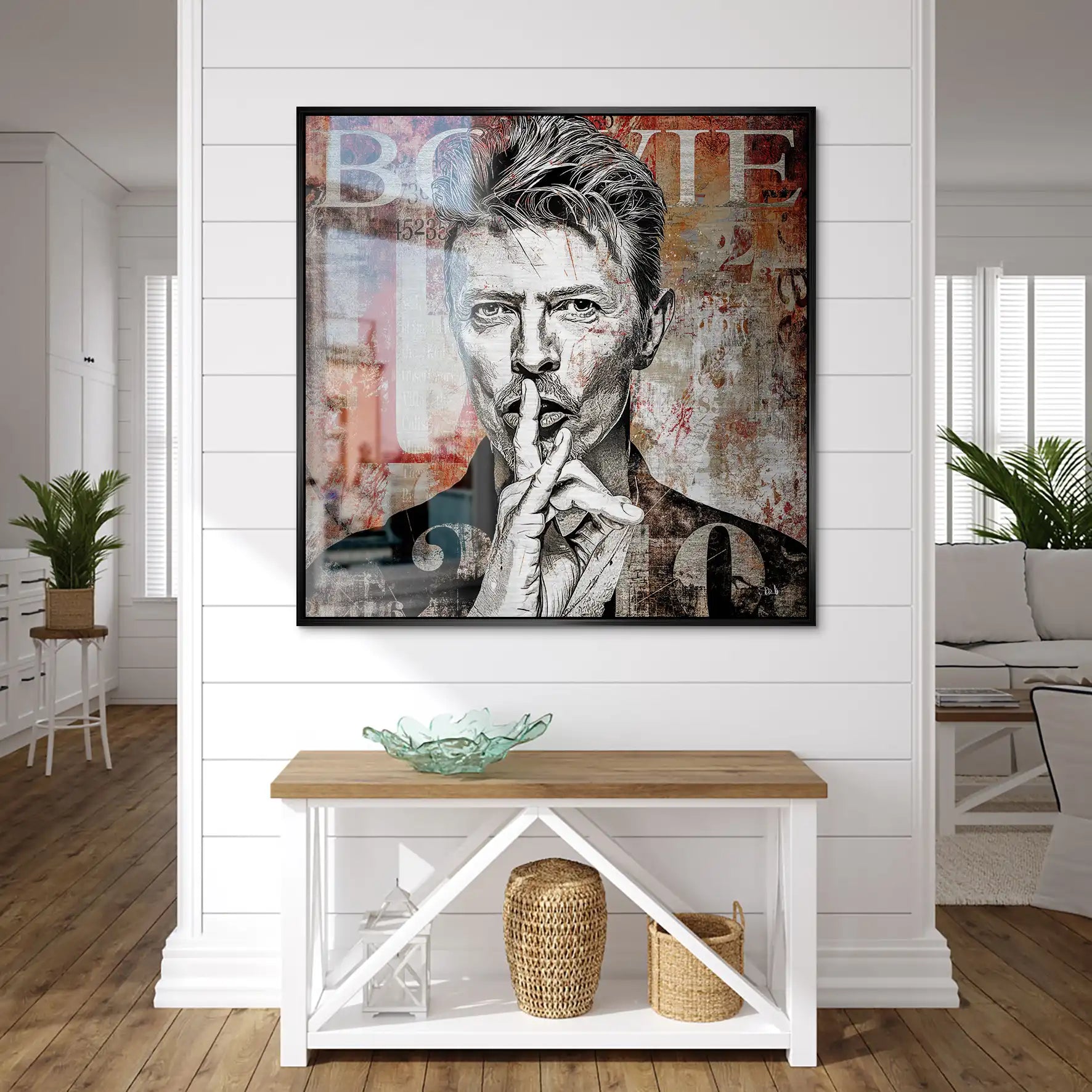 David Bowie Abstrakt Luxury Style Alu Gebürstet Bild INGALERIE