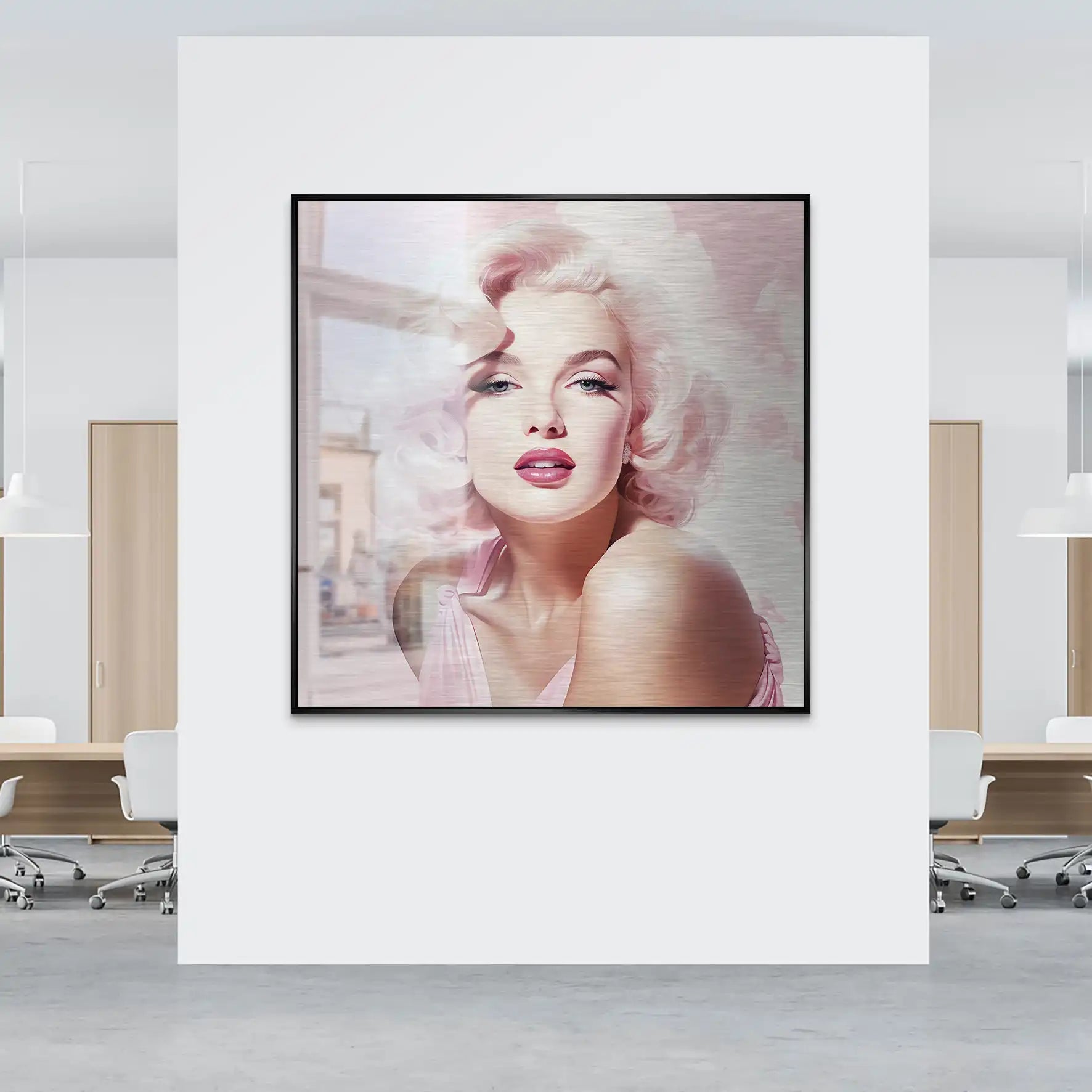 Pink Marilyn Alu Gebürstet INGALERIE