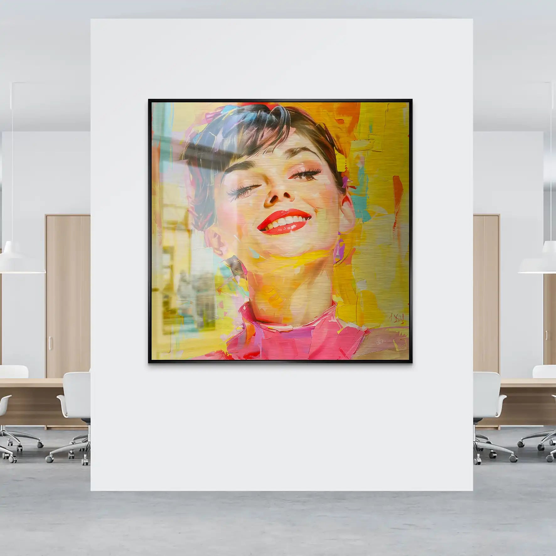 Audrey Modern Art Style Alu Gebürstet INGALERIE