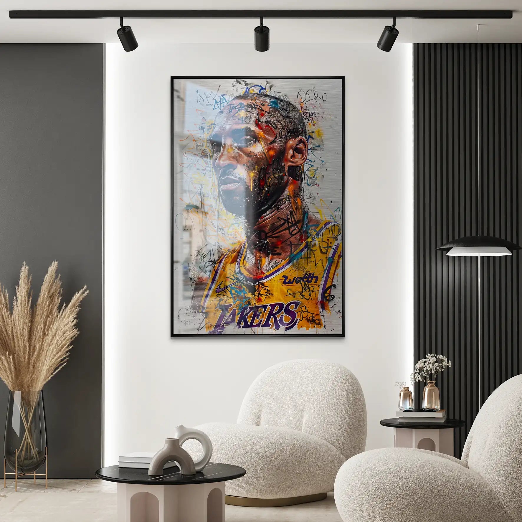 Kobe Basketball Street Art AluDibond Gebürstet INGALERIE