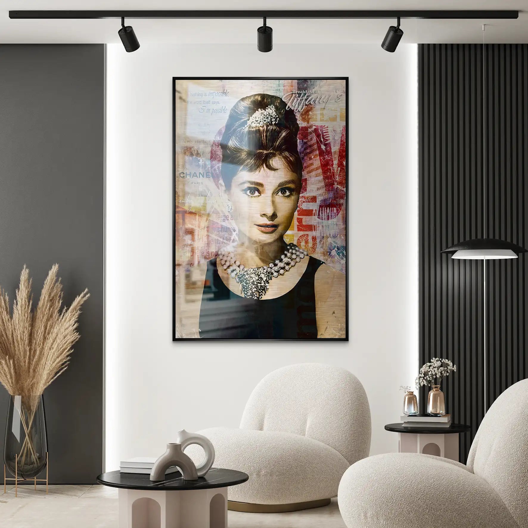 Audrey Glamour Art AluDibond Gebürstet INGALERIE