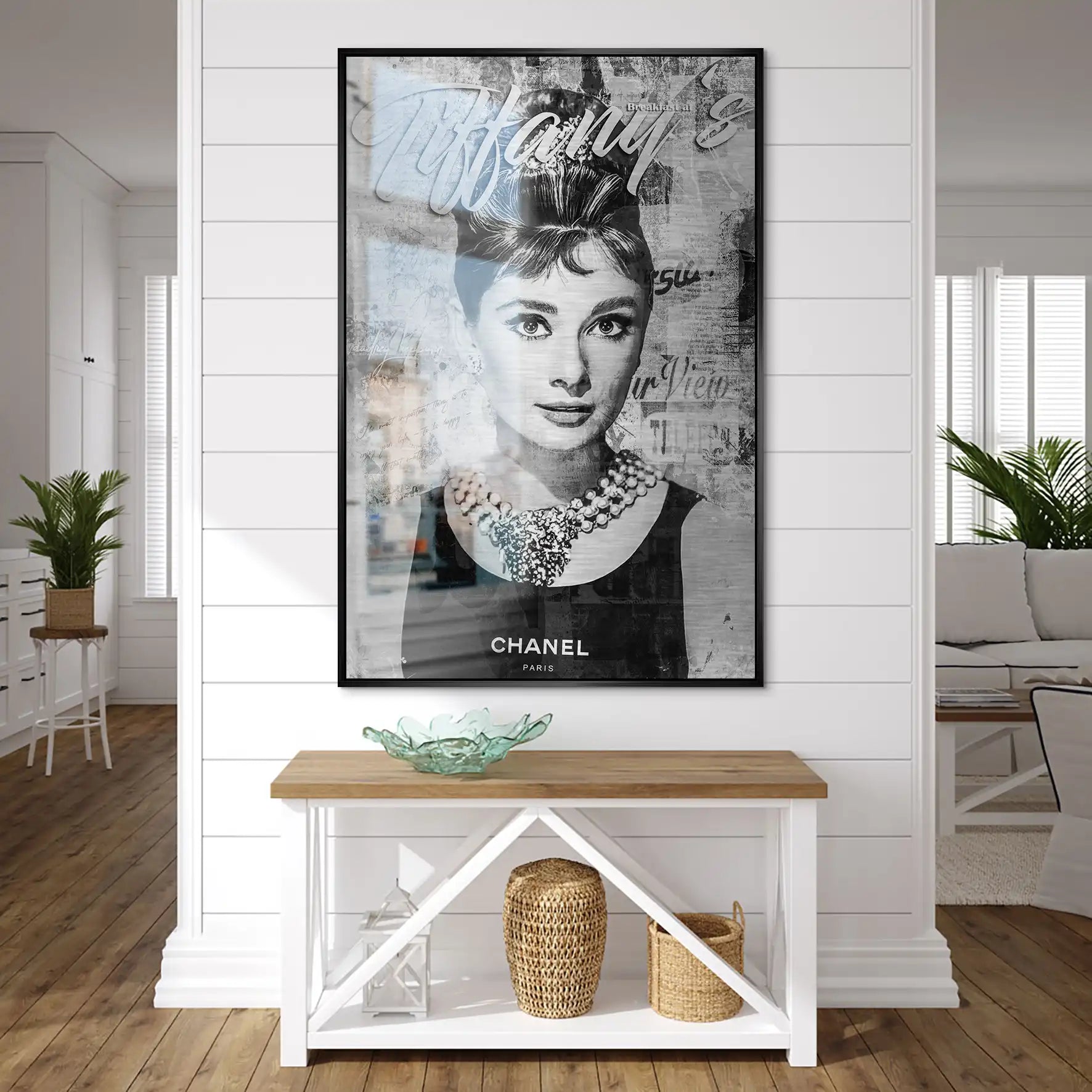 Audrey Tiffany Black Art AluDibond Gebürstet INGALERIE