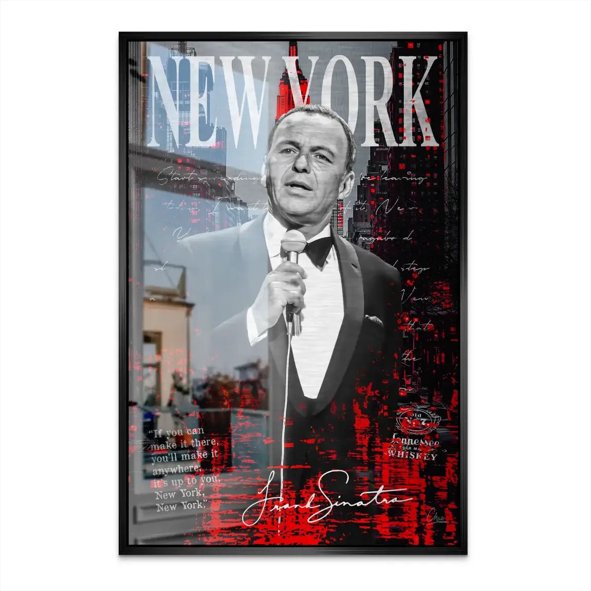 Sinatra New York AluDibond Gebürstet INGALERIE