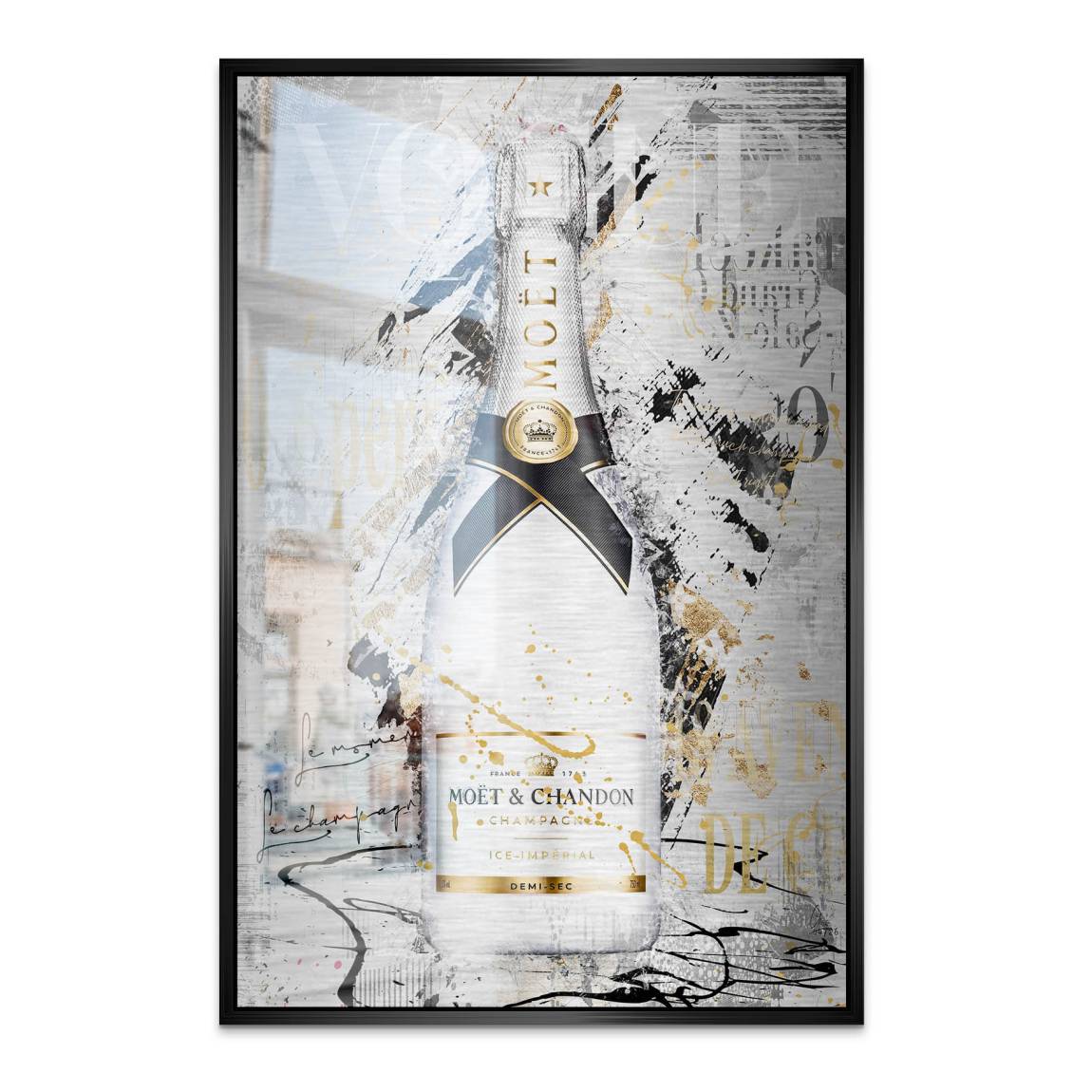 Champagner Prestige Aluminiumbild gebürstet