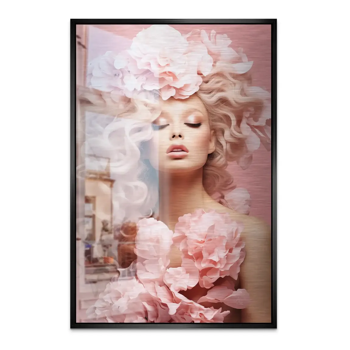 Rose Couture Alu Dibond Bild gebürstet