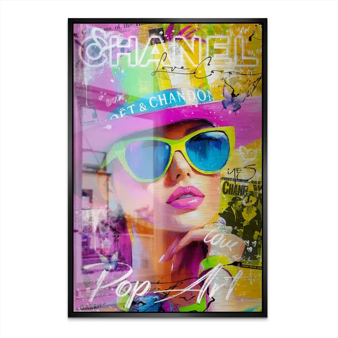 Chanel Pop Art Beauty Nr.4 AluDibond Gebürstet INGALERIE