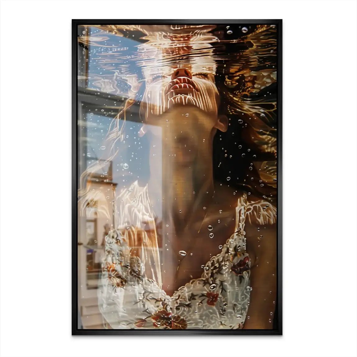 Unter Wasser Beauty Alu Dibond Gebürstet INGALERIE