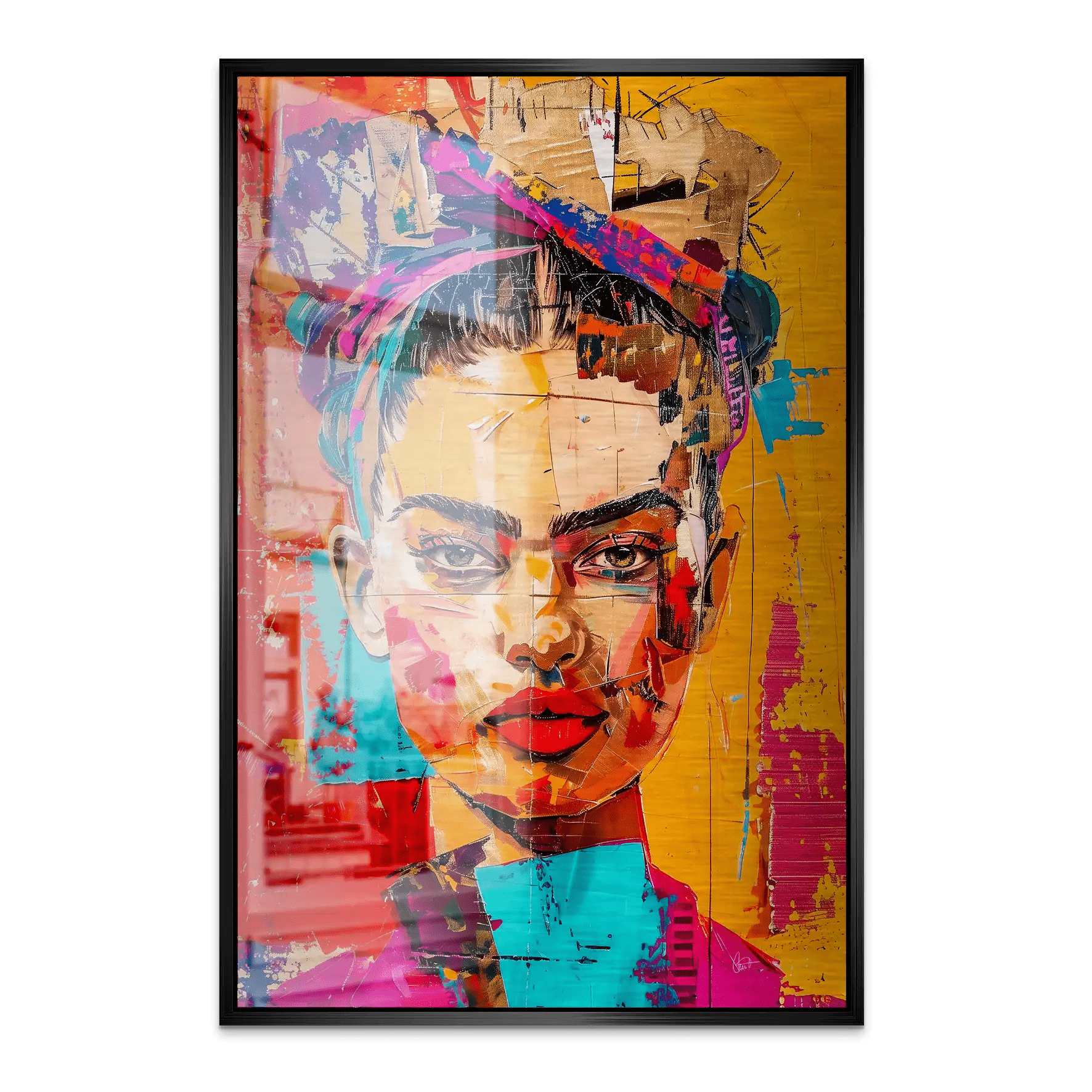 Frida Street Art Style AluDibond Gebürstet INGALERIE